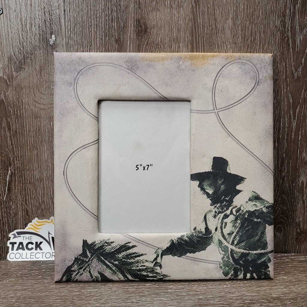 Padded Picture Frame, Roper *gc/fair, stains, rubs
