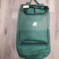 Hanging Halter/Bridle Bag, 3 inner hooks, Shoulder Strap *gc, mnr dirt/dust, older, scratches, scrapes
