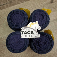4 Stretchy Exercise & Polo Fleece Leg Wraps, bling *gc/vgc, clean, missing bling, mnr faded, hair & rubs/snags
