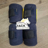 4 Stretchy Cotton Leg Wraps *gc, faded, clean, stains, discolored, mnr threads & hair
