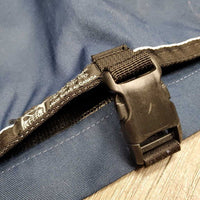 Hvy Cordura Leg Wraps & Quilt Hanging Bandage Stall Bag, Mesh Pockets "Los Suenos Equestrian" *vgc/xc, clean, mnr dirt?stains
