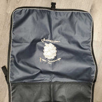 Hvy Cordura Leg Wraps & Quilt Hanging Bandage Stall Bag, Mesh Pockets "Los Suenos Equestrian" *vgc/xc, clean, mnr dirt?stains
