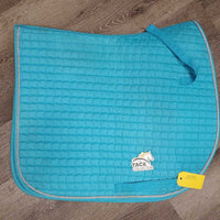 Quilt Saddle Pad 1x Piping, bling *gc, pills, mnr hair, stains, mnr snags, missing bling
