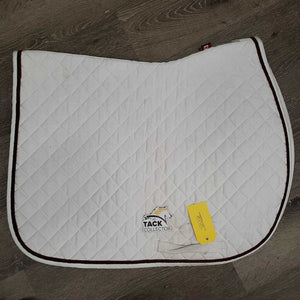 Quilt Jumper Saddle Pad *gc, embroidered, stains, mnr hair, pills