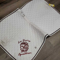 Quilt Jumper Saddle Pad *gc, embroidered, stains, mnr hair, pills
