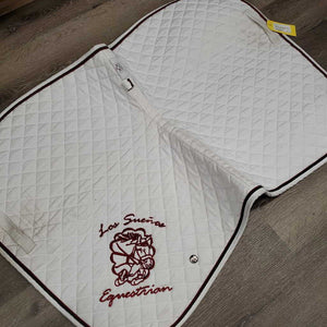 Quilt Jumper Saddle Pad *gc, embroidered, stains, mnr hair, pills