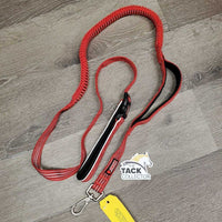 Nylon Stretchy Dog Leash, reflective, snap loop handle *like new
