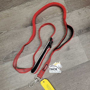 Nylon Stretchy Dog Leash, reflective, snap loop handle *like new