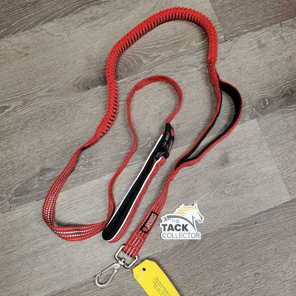 Nylon Stretchy Dog Leash, reflective, snap loop handle *like new