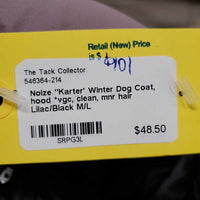 "Karter' Winter Dog Coat, hood *vgc, clean, mnr hair
