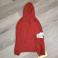 "Holiday Time" Light Knit Dog Sweater Hoodie *gc, clean, mnr threads, hair & stretched edges