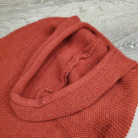 "Holiday Time" Light Knit Dog Sweater Hoodie *gc, clean, mnr threads, hair & stretched edges
