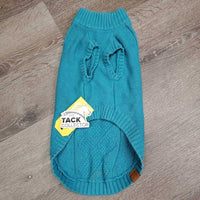 v.Soft Cotton Cable Knit Dog Sweater *xc/vgc, mnr hair, pilly