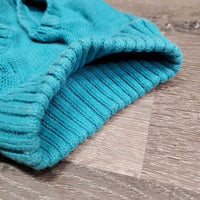 v.Soft Cotton Cable Knit Dog Sweater *xc/vgc, mnr hair, pilly