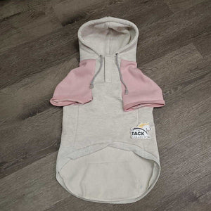 Dog Sweatshirt Hoodie *vgc, mnr hair & stains, curled/folded cuffs