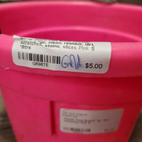 Flat Back Plastic Bucket *gc, clean, residue, dirt, scratches, stains, slices
