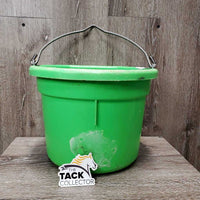 Flat Back Plastic Bucket *gc, clean, stains, rubs, scrapes, chews, scratches
