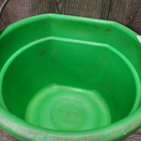 Flat Back Plastic Bucket *gc, clean, stains, rubs, scrapes, chews, scratches
