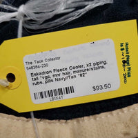 Fleece Cooler, x2 piping, tail *vgc, mnr hair, manure/stains, rubs, pills
