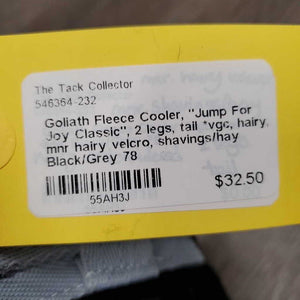 Fleece Cooler, "Jump For Joy Classic", 2 legs, tail *vgc, hairy, mnr hairy velcro, shavings/hay