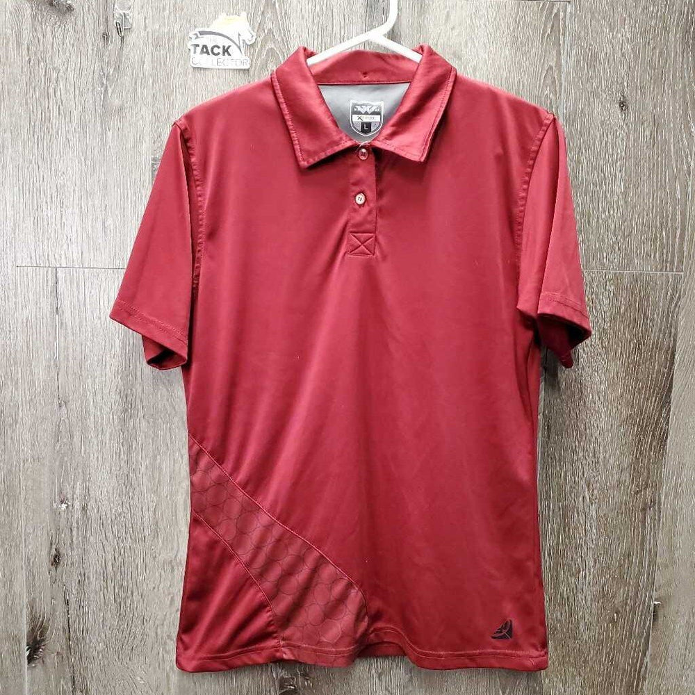 SS Polo Shirt, 1/4 Button Up *vgc, mnr hair