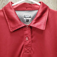 SS Polo Shirt, 1/4 Button Up *vgc, mnr hair
