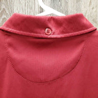 SS Polo Shirt, 1/4 Button Up *vgc, mnr hair