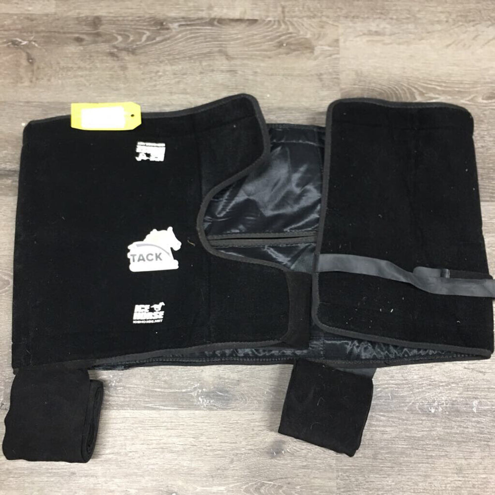 Neoprene Stifle Ice Therapy Wrap *gc, clean, mnr hairy, NO ice/gel packs, older