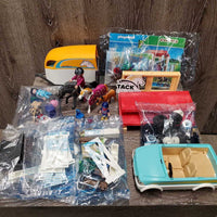 "Country" Truck, Trailer, Stable Toy Set, Box *New, complete, some bags opened & unopened
