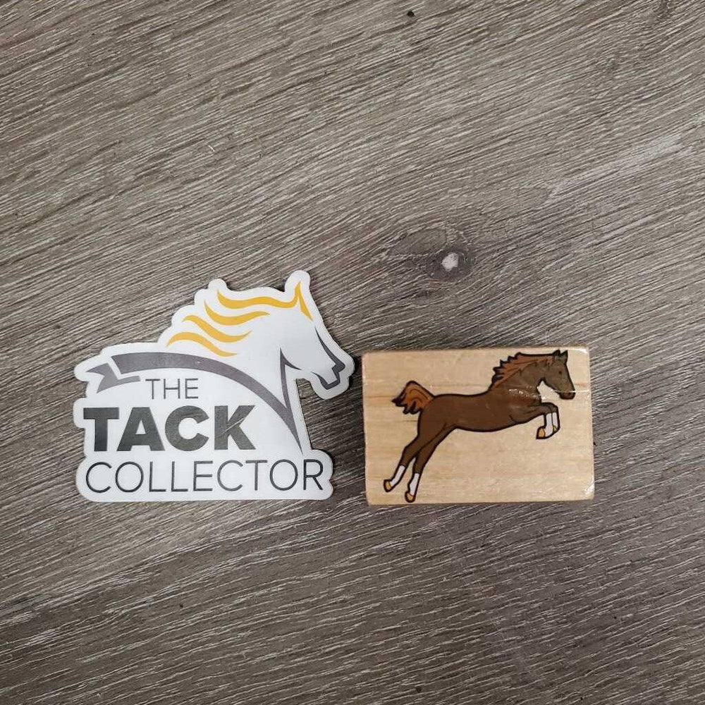 Wood Jumping Horse Stamp *like new