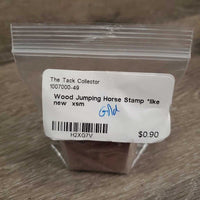 Wood Jumping Horse Stamp *like new
