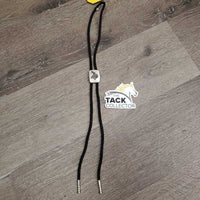 Nylon String Bolo Tie, Bucking Horse *vgc, mnr rubs & frays