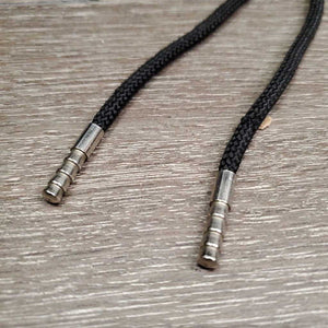 Nylon String Bolo Tie, Bucking Horse *vgc, mnr rubs & frays