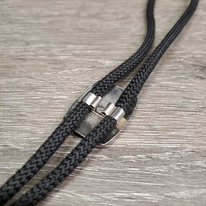Nylon String Bolo Tie, Bucking Horse *vgc, mnr rubs & frays
