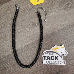 Braided Leather Necklace/Choker *xc/like new