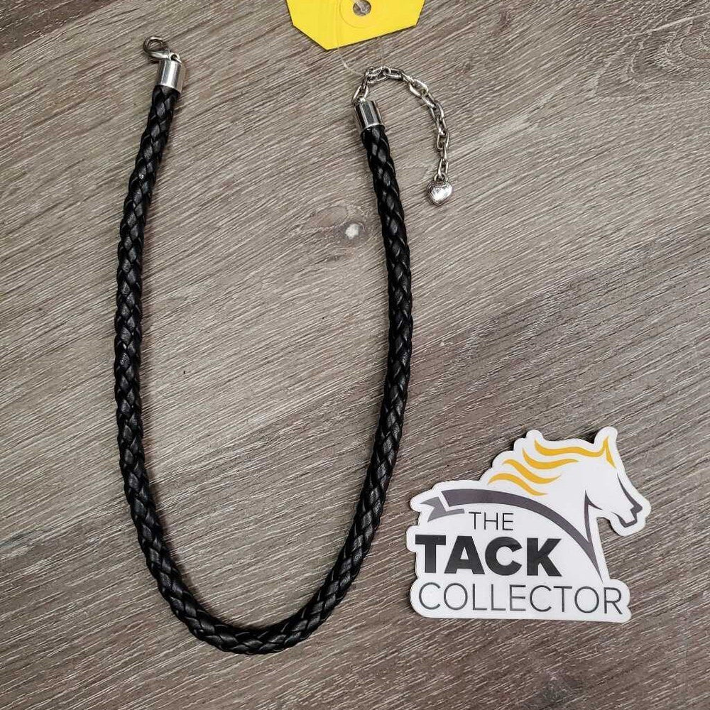 Braided Leather Necklace/Choker *xc/like new