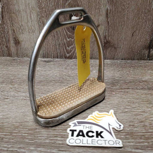 1 ONLY Stirrup Iron, grip *fair/gc, pitted, rust, rubs, clean, stains, thin edges