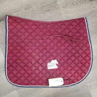 Quilt Jumper Saddle Pad 1x Piping *gc, mnr faded, hair, rubs, threads, dirt
