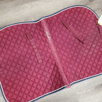 Quilt Jumper Saddle Pad 1x Piping *gc, mnr faded, hair, rubs, threads, dirt
