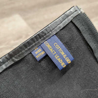 Pr Canvas Half Chaps, top buckle strap *gc/fair, faded, dirty, older, v.stretched elastic, edge rubs & peeled
