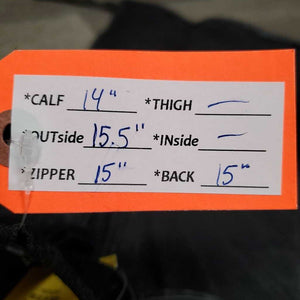 Pr Canvas Half Chaps, top buckle strap *gc/fair, faded, dirty, older, v.stretched elastic, edge rubs & peeled