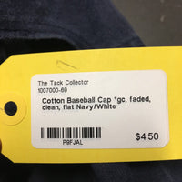 Cotton Baseball Cap *gc, faded, clean, flat