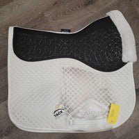 Quilt Non-Slip Fleece Lined Saddle Pad *gc, mnr hair, stains, dirt
