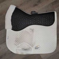 Quilt Non-Slip Fleece Lined Saddle Pad *gc, mnr hair, stains, dirt
