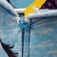 JUNIORS Sweatshirt Hoodie Jacket, Zipper *gc, faded?, pilly, rubs, mnr stains?, hair
