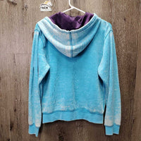 JUNIORS Sweatshirt Hoodie Jacket, Zipper *gc, faded?, pilly, rubs, mnr stains?, hair
