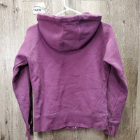 Hvy Sweatshirt Hoodie Jacket, "Love it, Live it, Ride it" *vgc, mnr fading, shrunk?, mnr threads
