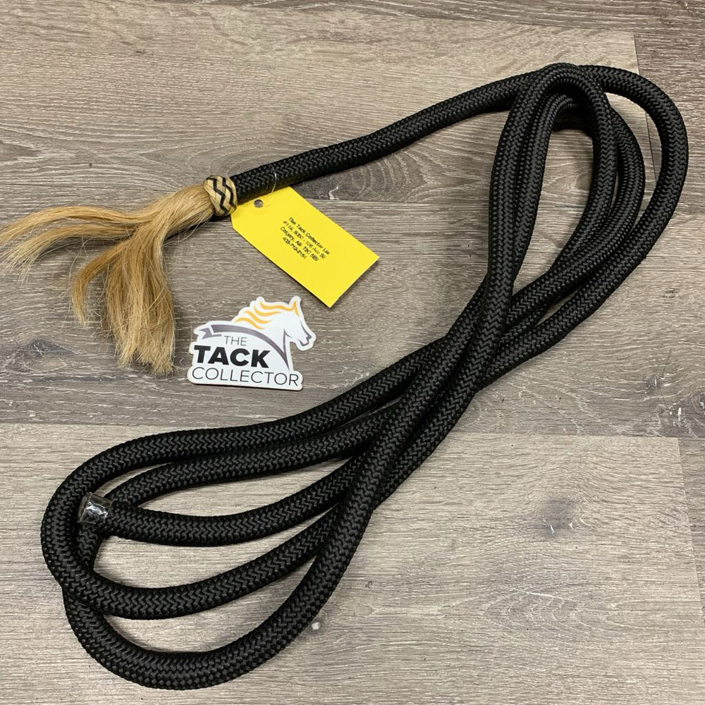 Horsemanship Nylon Lead Rope, Horsehair tassel *xc/like new, 0 hardware