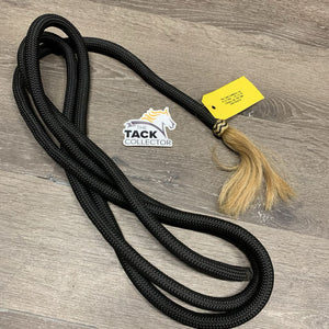 Horsemanship Nylon Lead Rope, Horsehair tassel *xc/like new, 0 hardware