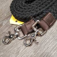Soft Wide Braided Cotton Loop Barrel - Roper Reins, snaps *xc, mnr hair
